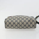 GUCCI GG Supreme Sherry Line Shoulder Bag PVC Navy Gold 119 02 087 Auth BA13075-9