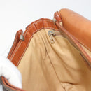 CELINE Macadam Canvas Shoulder Bag PVC Leather Brown Gold Auth BA13077-19