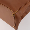 GUCCI Bamboo Tote Bag Leather 2way Brown Gold 002 2855 0322 0 Auth BA13078-16
