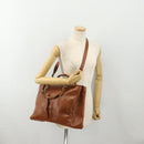 GUCCI Bamboo Tote Bag Leather 2way Brown Gold 002 2855 0322 0 Auth BA13078-23