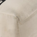 BALENCIAGA Tote Bag Canvas Beige Silver Auth BA13082-15