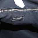 BALENCIAGA Tote Bag Canvas Beige Silver Auth BA13082-10
