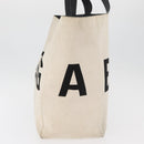 BALENCIAGA Tote Bag Canvas Beige Silver Auth BA13082-4