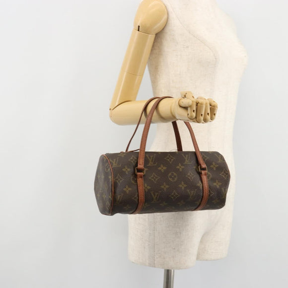 LOUIS VUITTON Damier Ebene Papillon 26 Hand Bag M51304 LV Auth BA13084