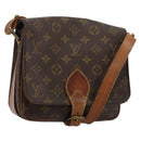LOUIS VUITTON Monogram Cartouchiere MM Umhängetasche M51253 LV Auth BA13085-1