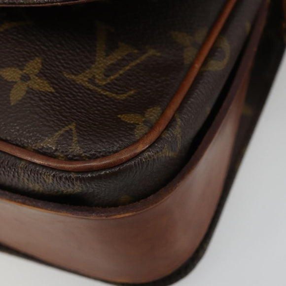 LOUIS VUITTON Monogram Cartouchiere MM Umhängetasche M51253 LV Auth BA13085