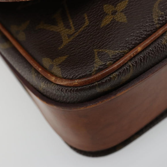 LOUIS VUITTON Monogram Cartouchiere MM Umhängetasche M51253 LV Auth BA13085