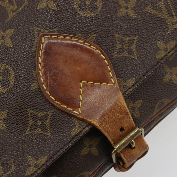 LOUIS VUITTON Monogram Cartouchiere MM Umhängetasche M51253 LV Auth BA13085