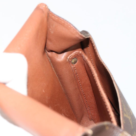 LOUIS VUITTON Monogram Cartouchiere MM Umhängetasche M51253 LV Auth BA13085