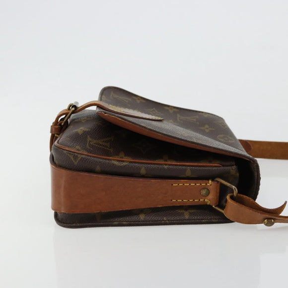 LOUIS VUITTON Monogram Cartouchiere MM Umhängetasche M51253 LV Auth BA13085
