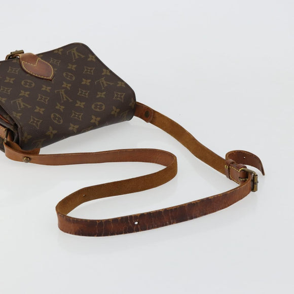LOUIS VUITTON Monogram Cartouchiere MM Umhängetasche M51253 LV Auth BA13085