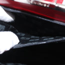 SAINT LAURENT Rucksack Leder Rot Silber Auth BA13087-20