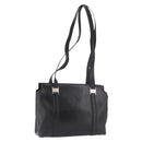 Salvatore Ferragamo Tote Bag Leather Black Silver Auth BA13088-1