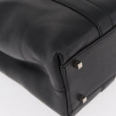 Salvatore Ferragamo Tote Bag Leather Black Silver Auth BA13088-10