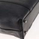 Salvatore Ferragamo Tote Bag Leather Black Silver Auth BA13088-12