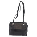 Salvatore Ferragamo Tote Bag Leather Black Silver Auth BA13088-2