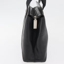 Salvatore Ferragamo Tote Bag Leather Black Silver Auth BA13088-5