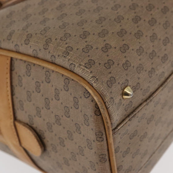 GUCCI Micro GG Supreme Handtasche PVC Beige Gold 67 02 4422 Auth BA13089