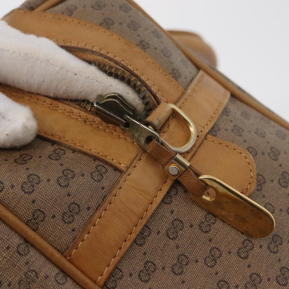 GUCCI Micro GG Supreme Handtasche PVC Beige Gold 67 02 4422 Auth BA13089