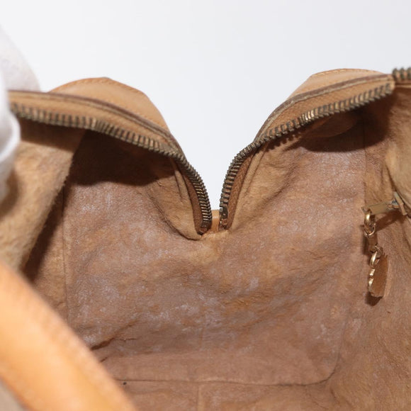 GUCCI Micro GG Supreme Handtasche PVC Beige Gold 67 02 4422 Auth BA13089