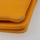 CELINE Trio Shoulder Bag Leather Yellow Gold Auth BA13091-9