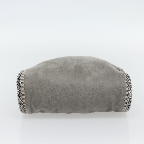 Stella MacCartney Chain Falabella Bag polyester 2way Gray 495151 Auth BA13093