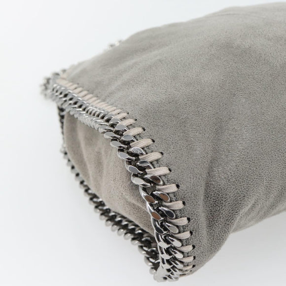 Stella MacCartney Chain Falabella Bag polyester 2way Gray 495151 Auth BA13093