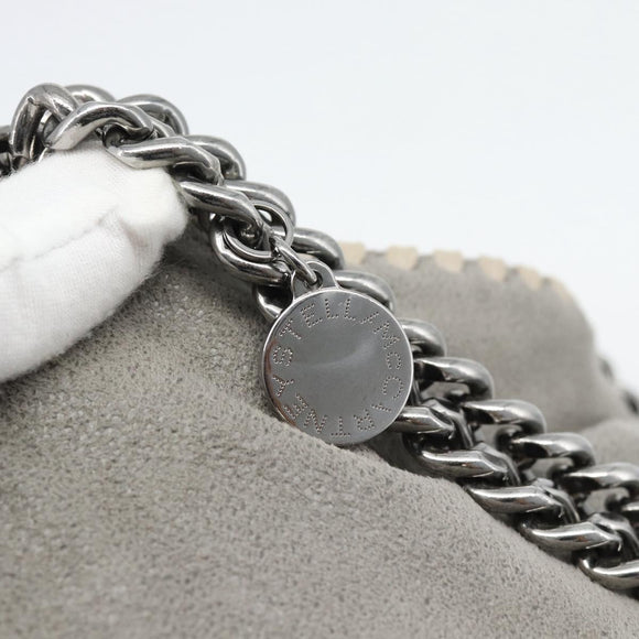 Stella MacCartney Chain Falabella Bag polyester 2way Gray 495151 Auth BA13093