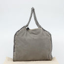 Stella MacCartney Chain Falabella Bag polyester 2way Gray 495151 Auth BA13093-12