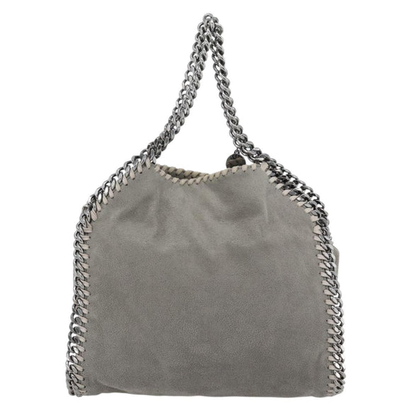 Stella MacCartney Chain Falabella Bag polyester 2way Gray 495151 Auth BA13093