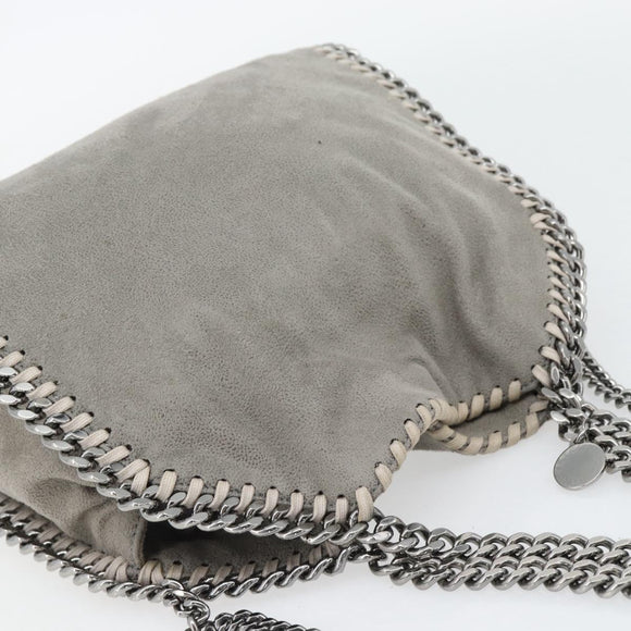 Stella MacCartney Chain Falabella Bag polyester 2way Gray 495151 Auth BA13093