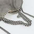 Stella MacCartney Chain Falabella Bag polyester 2way Gray 495151 Auth BA13093-7