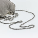 Stella MacCartney Chain Falabella Bag polyester 2way Gray 495151 Auth BA13093-9