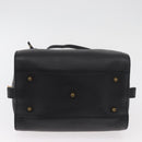Chloe Aurora Paddington Hand Bag Leather 2way Black Gold Auth BA13096V-11