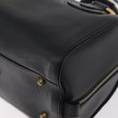 Chloe Aurora Paddington Hand Bag Leather 2way Black Gold Auth BA13096V-15