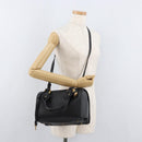 Chloe Aurora Paddington Hand Bag Leather 2way Black Gold Auth BA13096V-25