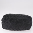 CHANEL Cococoon Tote Bag Nylon Black Silver CC Auth BA13097-10