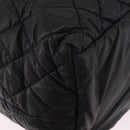 CHANEL Cococoon Tote Bag Nylon Black Silver CC Auth BA13097-11
