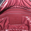 CHANEL Cococoon Tote Bag Nylon Black Silver CC Auth BA13097-17