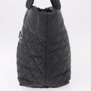 CHANEL Cococoon Tote Bag Nylon Black Silver CC Auth BA13097-4