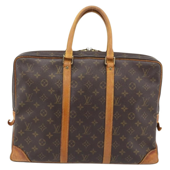 LOUIS VUITTON Monogram Porte Documents Voyage Business Bag M53361 Auth BA13100