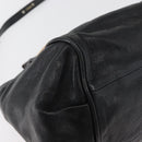 Chloe Etel Handtas Leer 2way Zwart Goud Auth BA13103-12