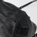 Chloe Etel Handtas Leer 2way Zwart Goud Auth BA13103-13