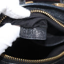Chloe Etel Handtas Leer 2way Zwart Goud Auth BA13103-24