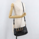 Chloe Etel Handtas Leer 2way Zwart Goud Auth BA13103-25