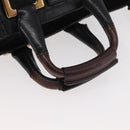 Chloe Etel Handtas Leer 2way Zwart Goud Auth BA13103-7