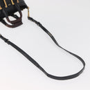 Chloe Etel Handtas Leer 2way Zwart Goud Auth BA13103-9