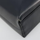 Salvatore Ferragamo Gancini Umhängetasche Leder Navy Gold Auth BA13105-14
