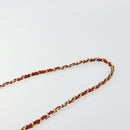 CHANEL Matelassé Ketten-Umhängetasche Lammleder Rot Gold CC Authentisch BA13106-8
