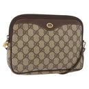 GUCCI GG Supreme Shoulder Bag PVC Beige Gold 97 02 068 Auth BA13116-1